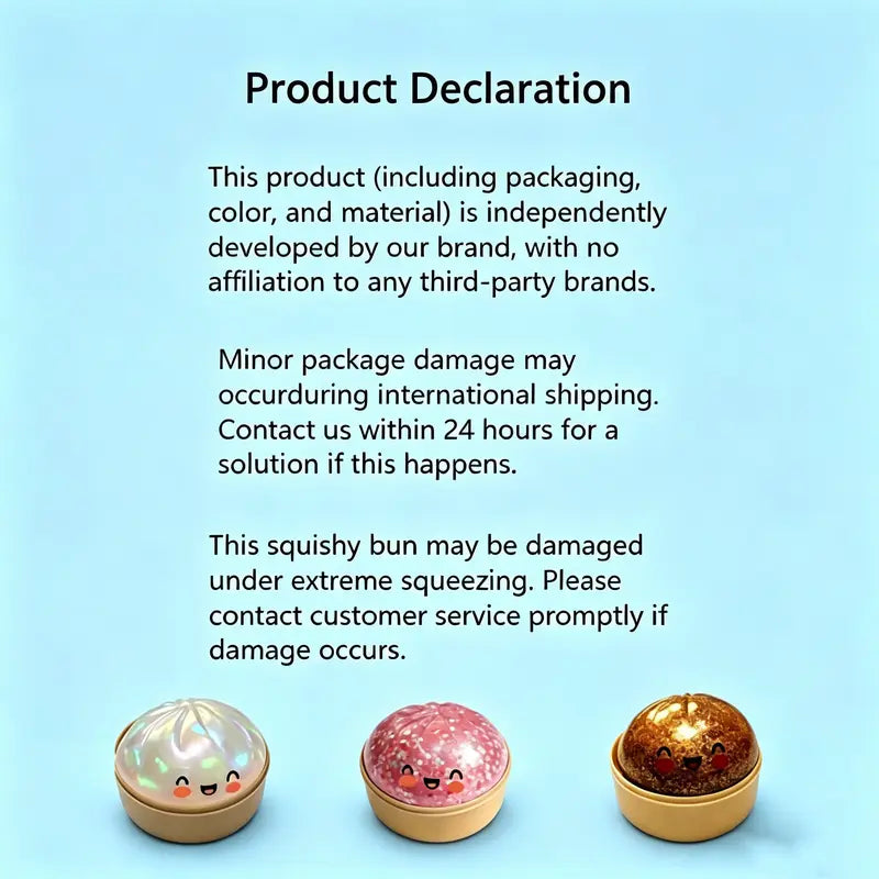 Dumpling Squishy – Mystery Bun Fidget Toy