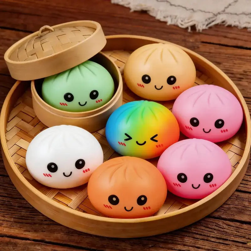 Dumpling Squishy – Mystery Bun Fidget Toy